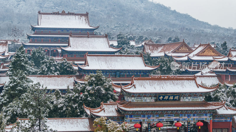 合肥开福禅寺雪景6