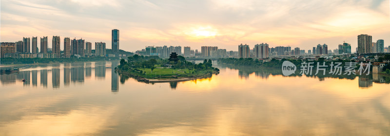 衡阳东洲岛湘江风光