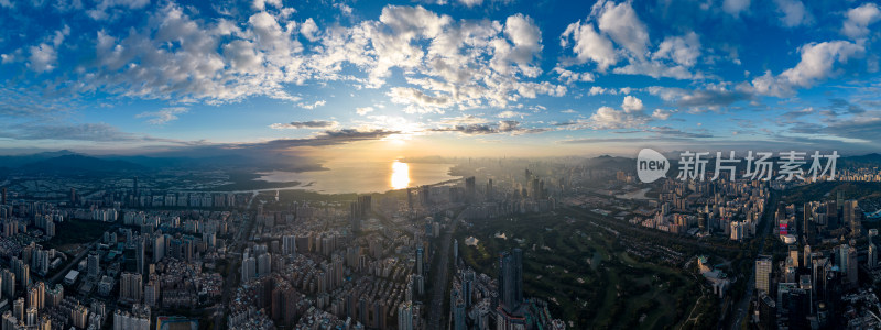 深圳城市风光航拍大全景