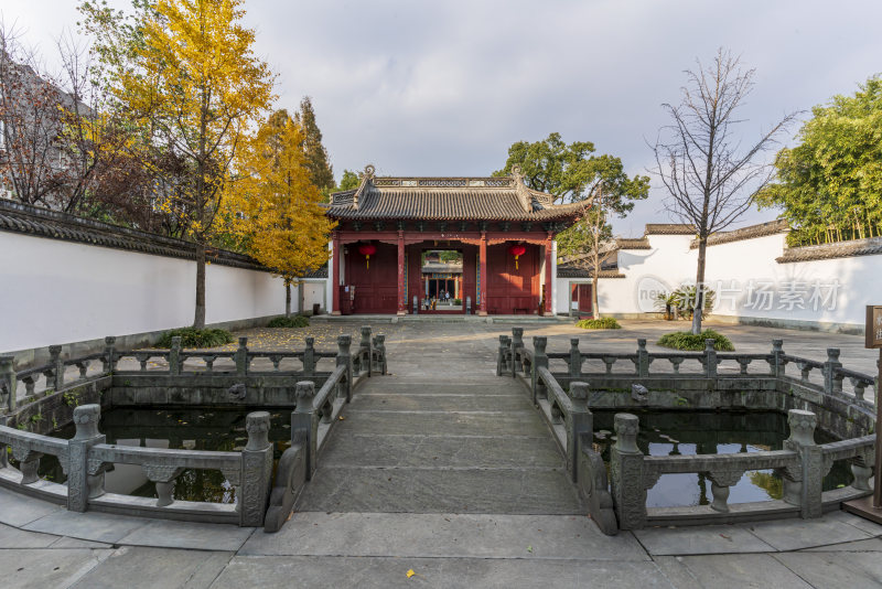 杭州上城区孔庙古园林风景