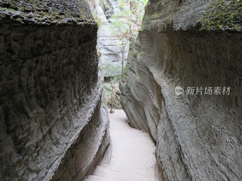 湖北恩施梭布垭石林旅游风景