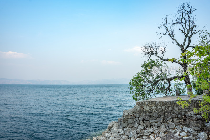 云南抚仙湖䘵充风景区风景风光