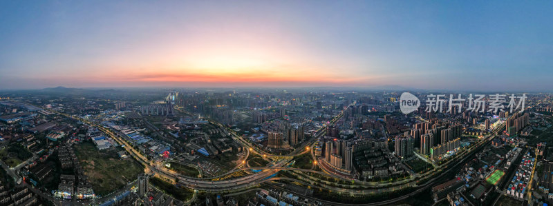 航拍衡阳城市全景