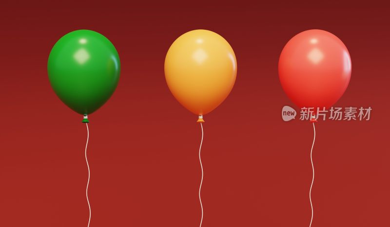 活动节日装饰漂浮欢乐气球3D