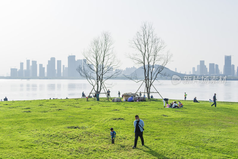 武汉洪山江滩公园风景