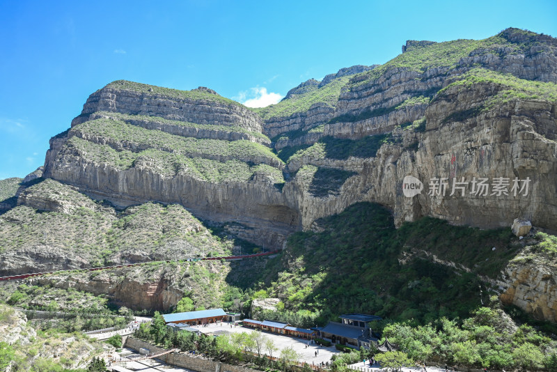 山西 悬空寺对面的恒山金龙峡翠屏峰