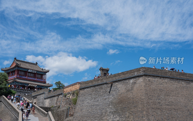 河北山海关老龙头明长城自然建筑景点景观