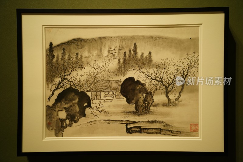 四川成都市天府美术馆展览的珍贵艺术字画