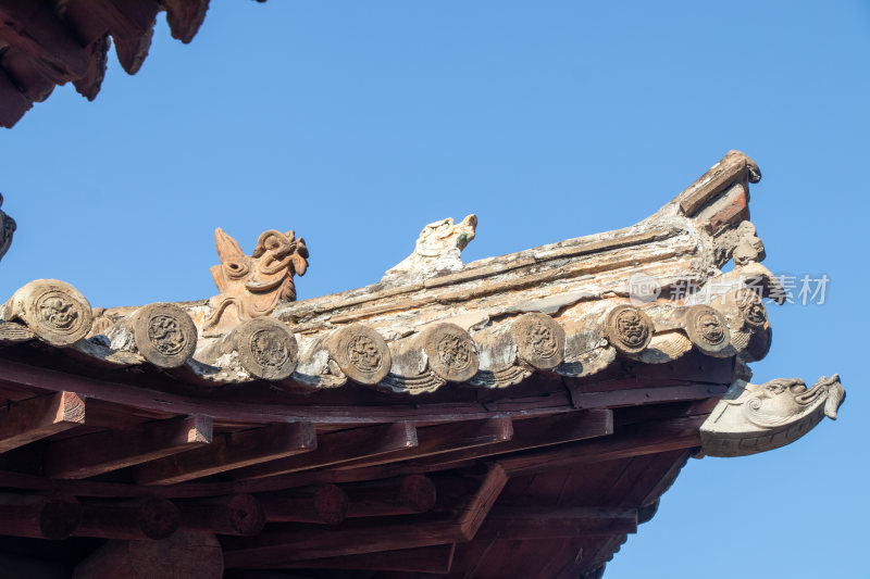 山西长治原起寺屋顶装饰