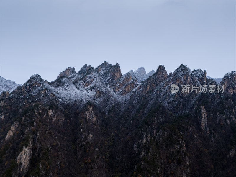 南阳老界岭冬季雪景风光