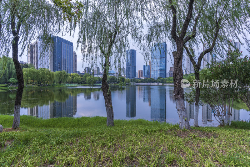 武汉江汉区后襄河公园风景