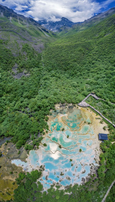 四川阿坝黄龙景区