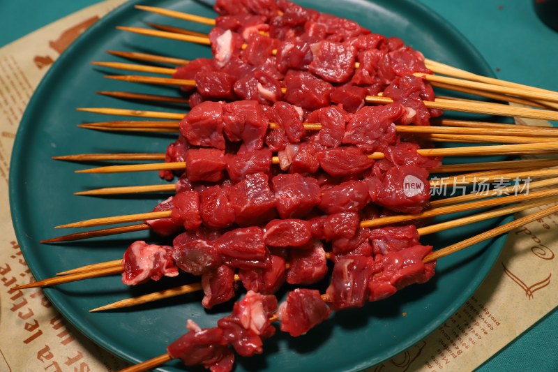 烧烤牛肉串 牛腩串