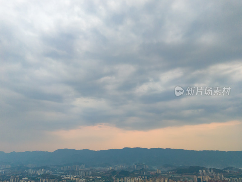 达州天空风景航拍图