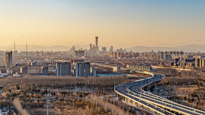 北京城市交通车流CBD