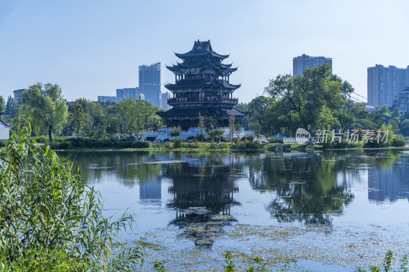 武汉武昌区紫阳公园风景