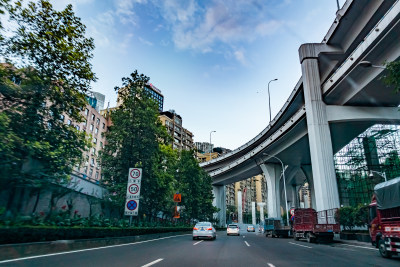 重庆城市街道风景