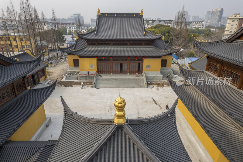 上海嘉定区护国寺修缮施工