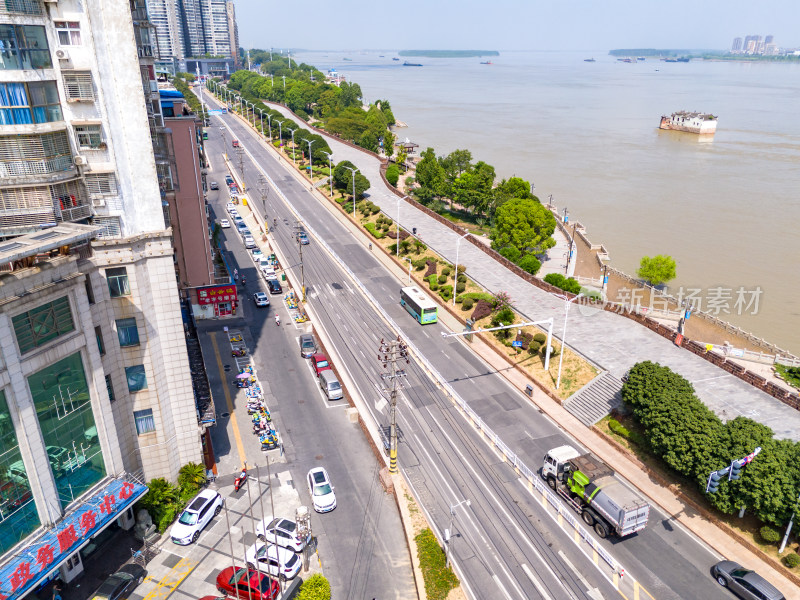 鄂州西山景区周边建筑航拍图