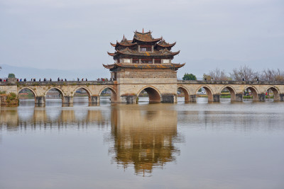 云南建水，双龙桥