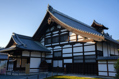 日本京都金阁寺日式古建筑