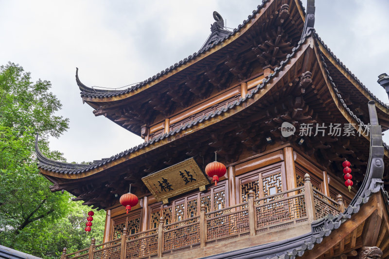 杭州西湖三天竺法镜寺古建筑风景