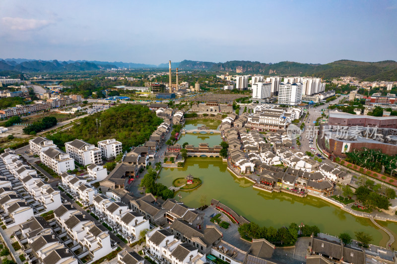 崇左市太平古城太平府 景区航拍摄影图