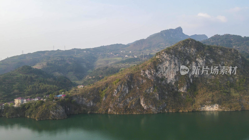 航拍湖南思蒙国家湿地公园