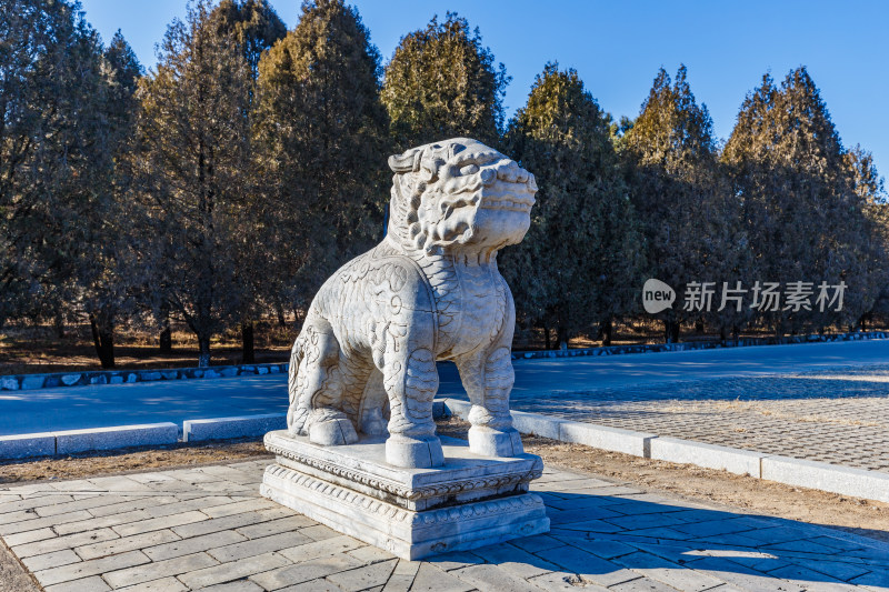 河北唐山市遵化清东陵石像生麒麟