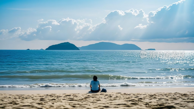 海岛风光旖旎迷人沙滩海边风景