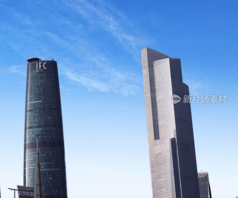 现代高楼大厦天际线景观