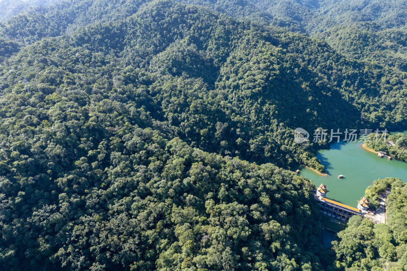 广东肇庆鼎湖山风景区航拍摄影图