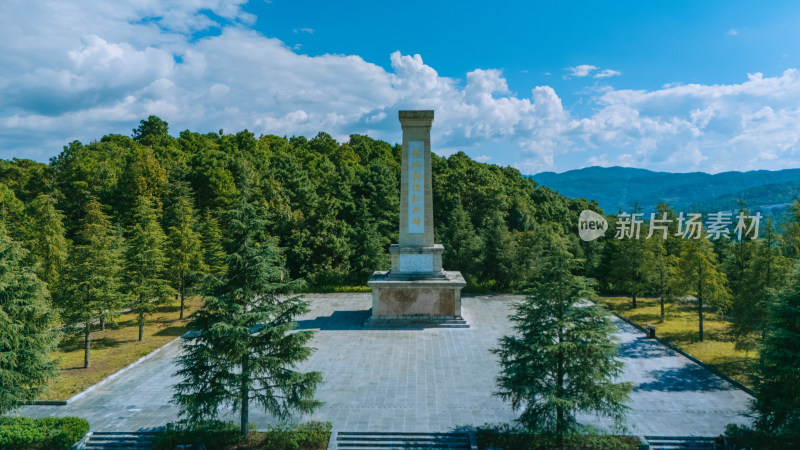 龙陵松山战役遗址高视角航拍