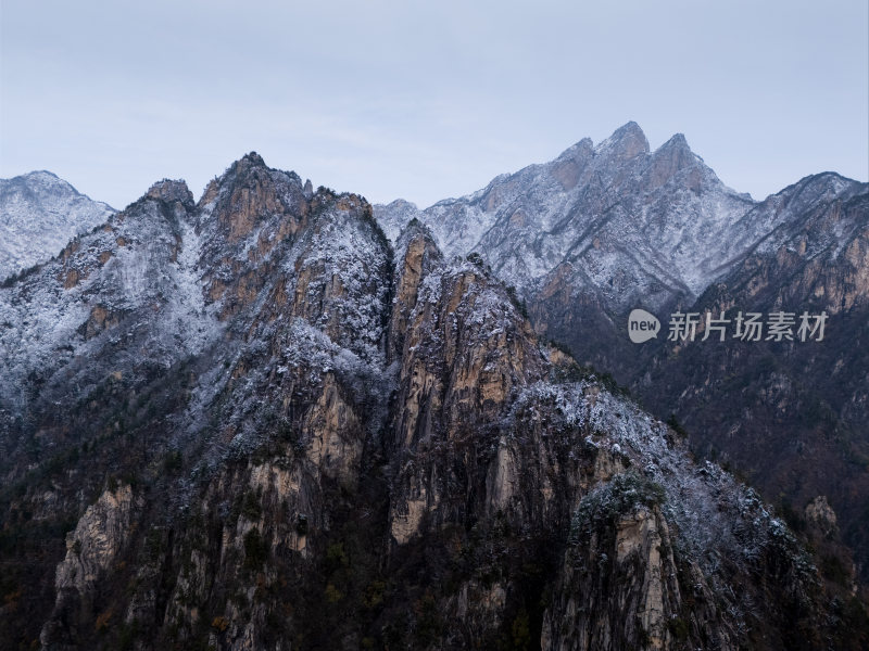 南阳老界岭冬季雪景风光