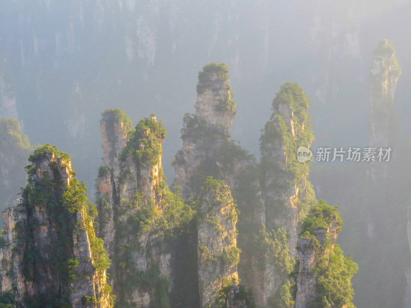 中国湖南张家界国家森林公园旅游风光