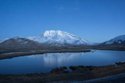 新疆喀什慕士塔格峰雪山