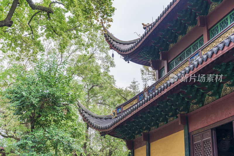 杭州西湖飞来峰灵隐寺千年古刹古建筑