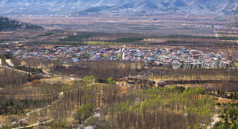 北京延庆山谷里的村庄