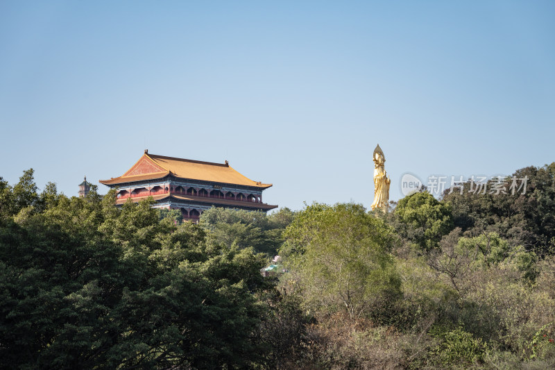 广州番禺莲花山旅游风景区全景