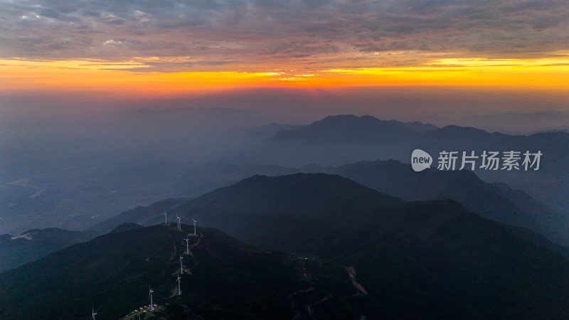 浙江台州括苍山日出云海