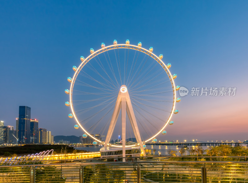 深圳欢乐港湾摩天轮夜景