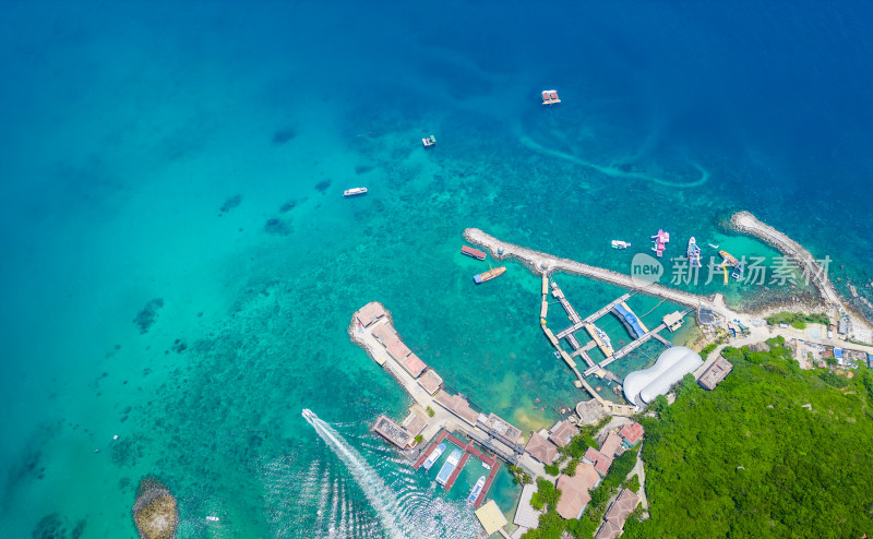 海南陵水分界洲岛航拍治愈性唯美海岸线