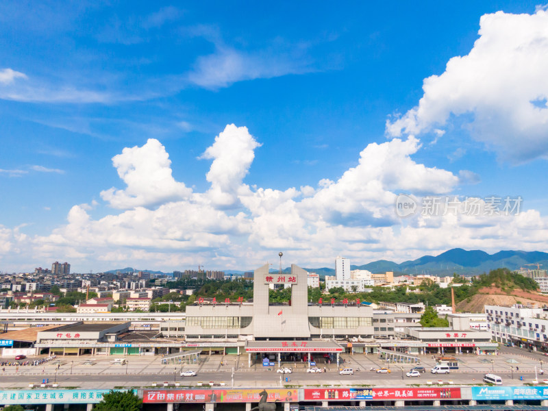 江西赣州城市风光地标建筑航拍图