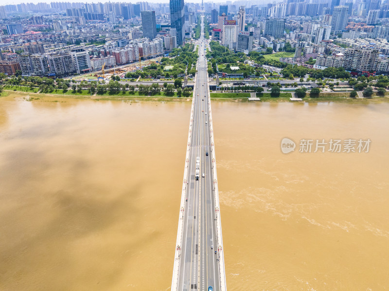 湖南株洲城市风光航拍