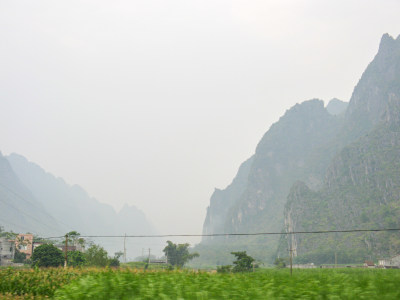 广西境内自驾沿途的山水风光