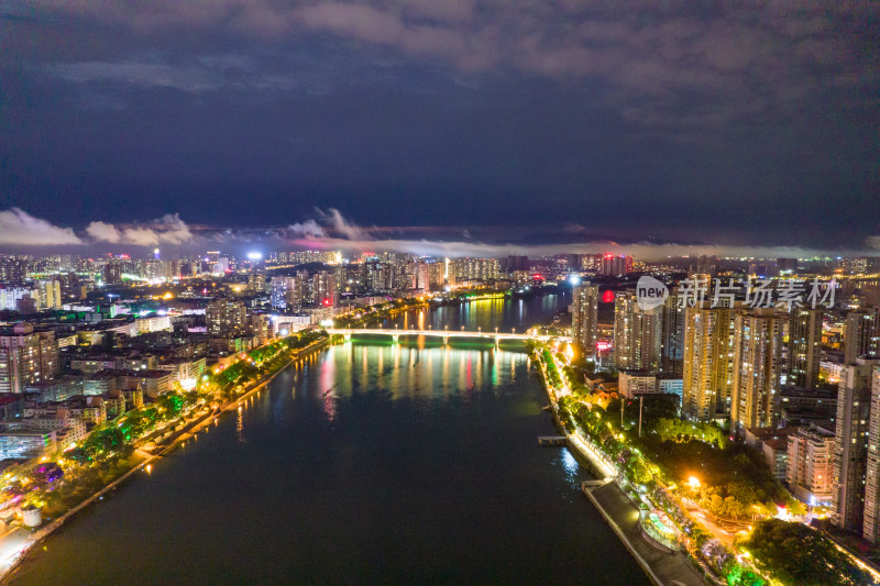 湖南省衡阳市解放大道观景平台夜景