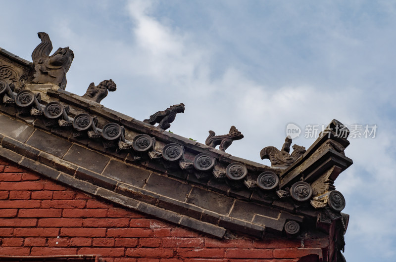 河南省洛阳白马寺的屋脊兽