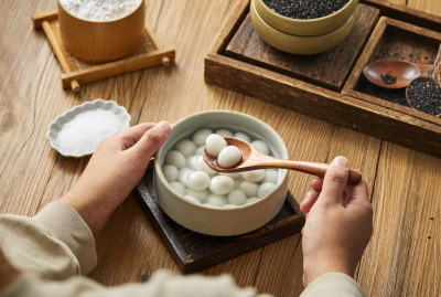 传统中餐美食小吃 元宵汤圆