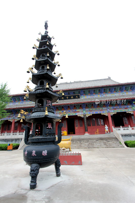 山东著名旅游景点醴泉寺建筑风格