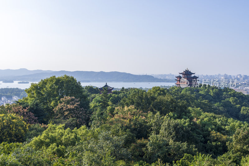 杭州吴山景区江湖汇观